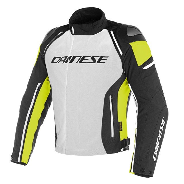 Chaqueta Dainese Racing 3 D-Dry Jacket Gris/ Amarillo - Pielracing Tienda Online